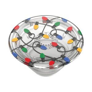 PopSockets Reusable Phone Grip & Stand With Festive Holiday Lights Design